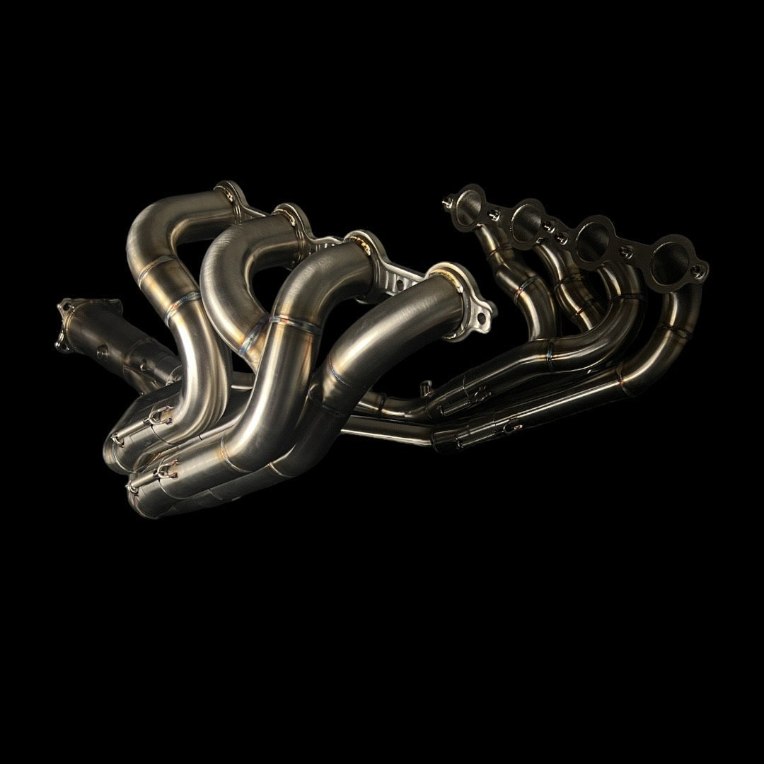C6 Base/GS/Z06/ZR1 Corvette 8-4-1 Headers and Titanium Mid  Pipe Package